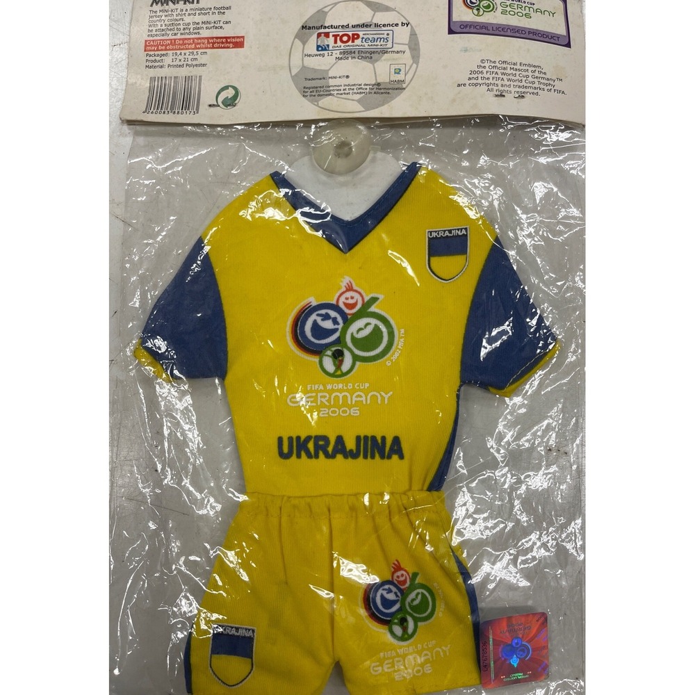 2006 FIFA World Cup Germany UKRAINE COLORS Doll Clothes Wall Decor NIP